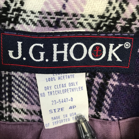 Vintage Vintage JG Hook Purple Plaid Skirt - Picture 5 of 5